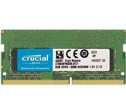 رم لپ تاپ کروشیال DDR4 تک کاناله پارت نامبر CT8G4SFRA266 فرکانس 2666 مگاهرتز CL19  ظرفیت 8 گیگابایت